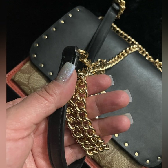 Brand new. Never used . Gorgeous Coach studded monogram multi color bag - Picture 11 of 16